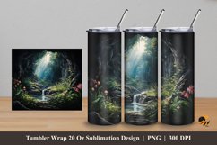 Morning Coolness Tumbler Wrap Sublimation Design 5 Product Image 1