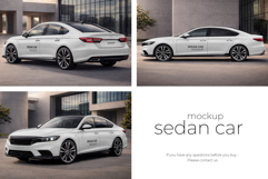 Sedan Car Mockup Set Product Image 5