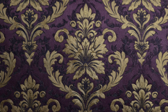 Purple Damask Pattern Background Product Image 1