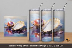 Beautiful Pearl Tumbler Wrap Sublimation Design 5 Product Image 1