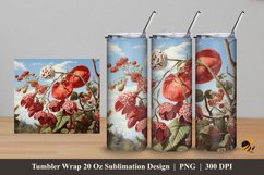 Rafflesia Arnoldi Flower Tumbler Wrap Sublimation Design 5 Product Image 1
