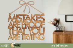 Motivational phrases 3d. Laser Cut Decor. SVG Design. Product Image 1