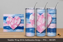 Painting Oil Love Tumbler Wrap Sublimation Design 5 Product Image 1