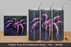 Big Spider Tumbler Wrap Sublimation Design 5 Product Image 1