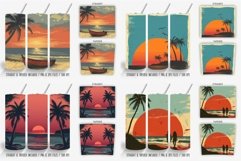 Retro Sunset Beach Tumbler Bundle PNG Product Image 6