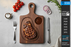 Steak Board Laser Cut Bundle | Serving Tray | BBQ Platter Product Image 2