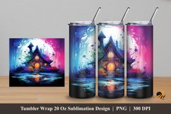 Dwarf House Tumbler Wrap Sublimation Design 5 Product Image 1