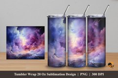 Lightning Cloud Tumbler Wrap Sublimation Design 5 Product Image 1