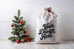 Christmas Santa Sack Mockup - Christmas Template JPG File Product Image 1