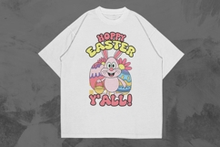 Hoppy Easter Y&#039;all Funny Easter T-shirt Design Product Image 1