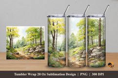 Cool Morning Tumbler Wrap Sublimation Design 5 Product Image 1