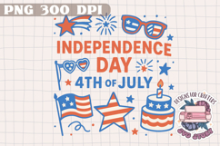 4th of July PNG Sublimation - Independence Day Stripe Stars Product Image 1