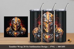 Medieval Armor Tumbler Wrap Sublimation Design 5 Product Image 1