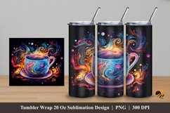 Fantasy Cup Tumbler Wrap Sublimation Design 5 Product Image 1