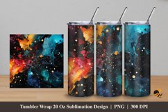 Natural Stone Tumbler Wrap Sublimation Design 5 Product Image 1