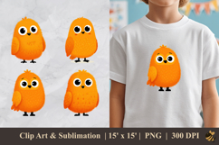 Cute Chick DTF Sublimation Clipart Design Product Image 1