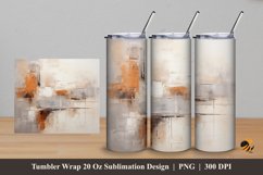 Abstract Oil Tumbler Wrap Sublimation Design 5 Product Image 1