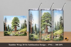 Biggest Tree Tumbler Wrap Sublimation Design 5 Product Image 1