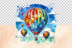 Hot Air Ballon Clipart - 04 Variation Product Image 5