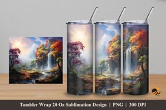 After Rain Tumbler Wrap Sublimation Design 5 Product Image 1
