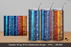 Rainbow Color Tumbler Wrap Sublimation Design 5 Product Image 1