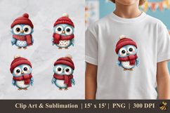 Little Owl DTF Sublimation Clipart Design Product Image 1