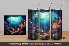 Under The Sea Tumbler Wrap Sublimation Design 5 Product Image 1