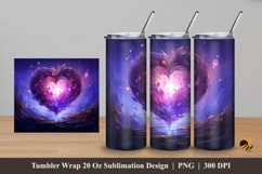 Greatness of Love Tumbler Wrap Sublimation Design 5 Product Image 1