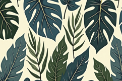 Tropical Leaves Pattern Background Product Image 1