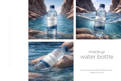 Clear Plastic Water Bottle Mockup Set Product Image 5