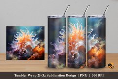 Underwater Riches Tumbler Wrap Sublimation Design 5 Product Image 1