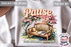 Spring Sublimation Design PNG Motivation Quote Flowers Product Image 1