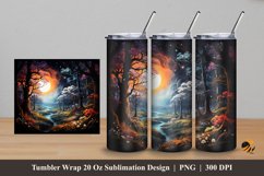 Glorious Star Night Tumbler Wrap Sublimation Design 5 Product Image 1