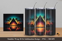 Fantasy Pyramid Tumbler Wrap Sublimation Design 5 Product Image 1