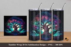 Fantasy Ancient Tree Tumbler Wrap Sublimation Design 5 Product Image 1