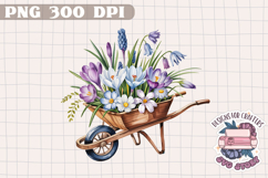 Spring Sublimation Design PNG Clipart Scrapbook Flowers Product Image 1