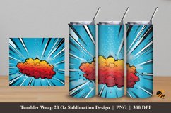 Comic Effect Tumbler Wrap Sublimation Design 5 Product Image 1