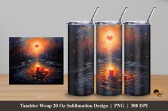 Full of Love Tumbler Wrap Sublimation Design 5 Product Image 1