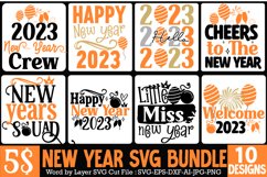 Happy New Year SVG Bundle New Year SVG Bundle,2023 New Year Product Image 1