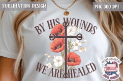 Easter Bible Quote Sublimation Design PNG Jesus Cross Product Image 1
