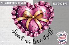 St Valentine’s Coquette Bow PNG Holidays Funny Watercolor Product Image 1