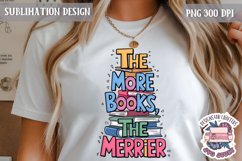 Book Lover Sublimation design Quote Bookish PNG Sign Product Image 1