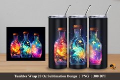 Beauty Bottle Tumbler Wrap Sublimation Design 5 Product Image 1