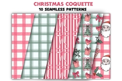 Christmas Coquette Clipart PNG Elements &amp; Seamless Patterns Product Image 6