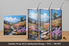 Amazing Spring Tumbler Wrap Sublimation Design 5 Product Image 1
