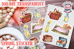 Spring sticker Cute vintage flowers Love PNG Funny Product Image 1