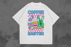 Coffee Easter Retro 90&#039;s T-shirt Design Product Image 1