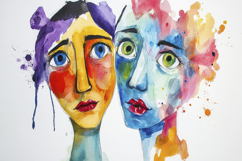 Abstract Watercolor Painting Background Wallpaper Product Image 1