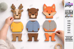 Animal Puzzle Laser Cut | Kids Puzzle Game SVG | Kids Laser Product Image 1