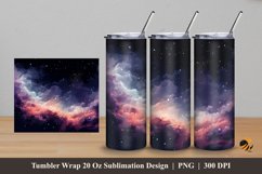 Wonderfull Sky Tumbler Wrap Sublimation Design 5 Product Image 1